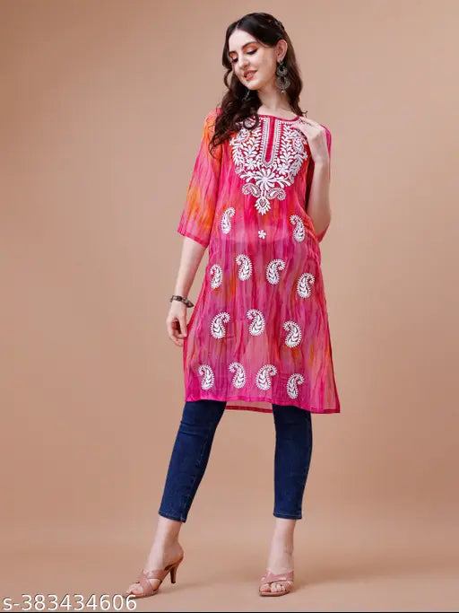 Trending chikankari kurti