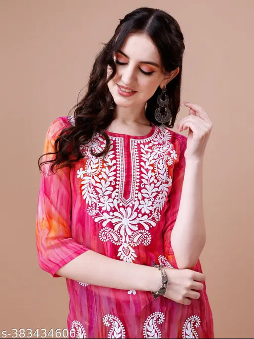 Trending chikankari kurti