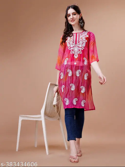 Trending chikankari kurti